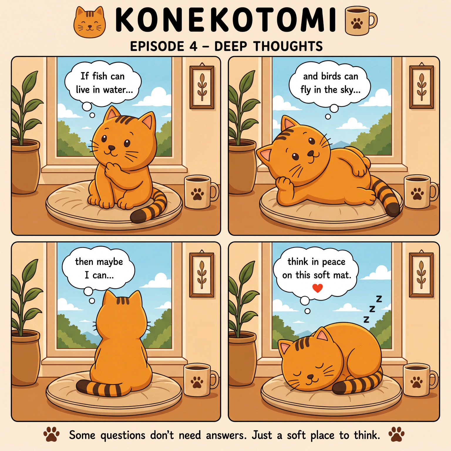 Konekotomi Comic Strips: Episode 4 - Deep Thoughts